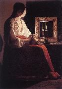 LA TOUR, Georges de The Penitent Magdalen s oil painting on canvas